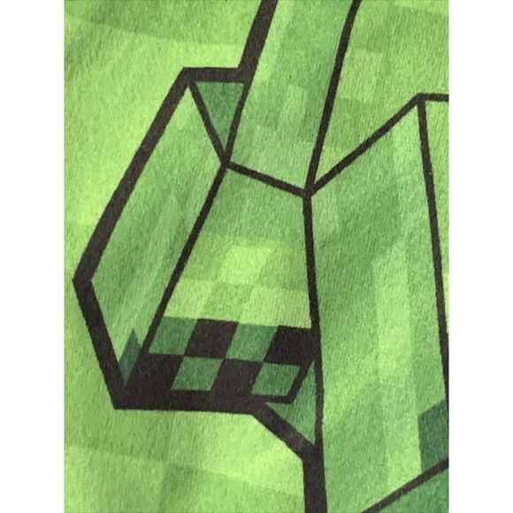MINECRAFT Boys Sleeper CREEPER UNION SUIT PAJAMAS 1-PC FLEECE NWT - Picture 9 of 12